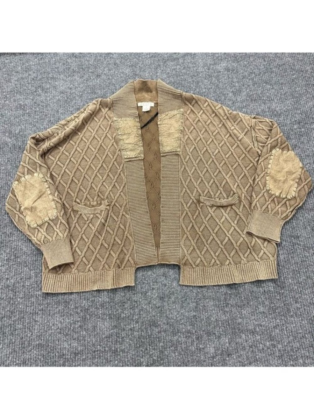 Torrid Festi Drop Shoulder Cardigan Raised Diamond Cable Knit Sweater Womens 1X